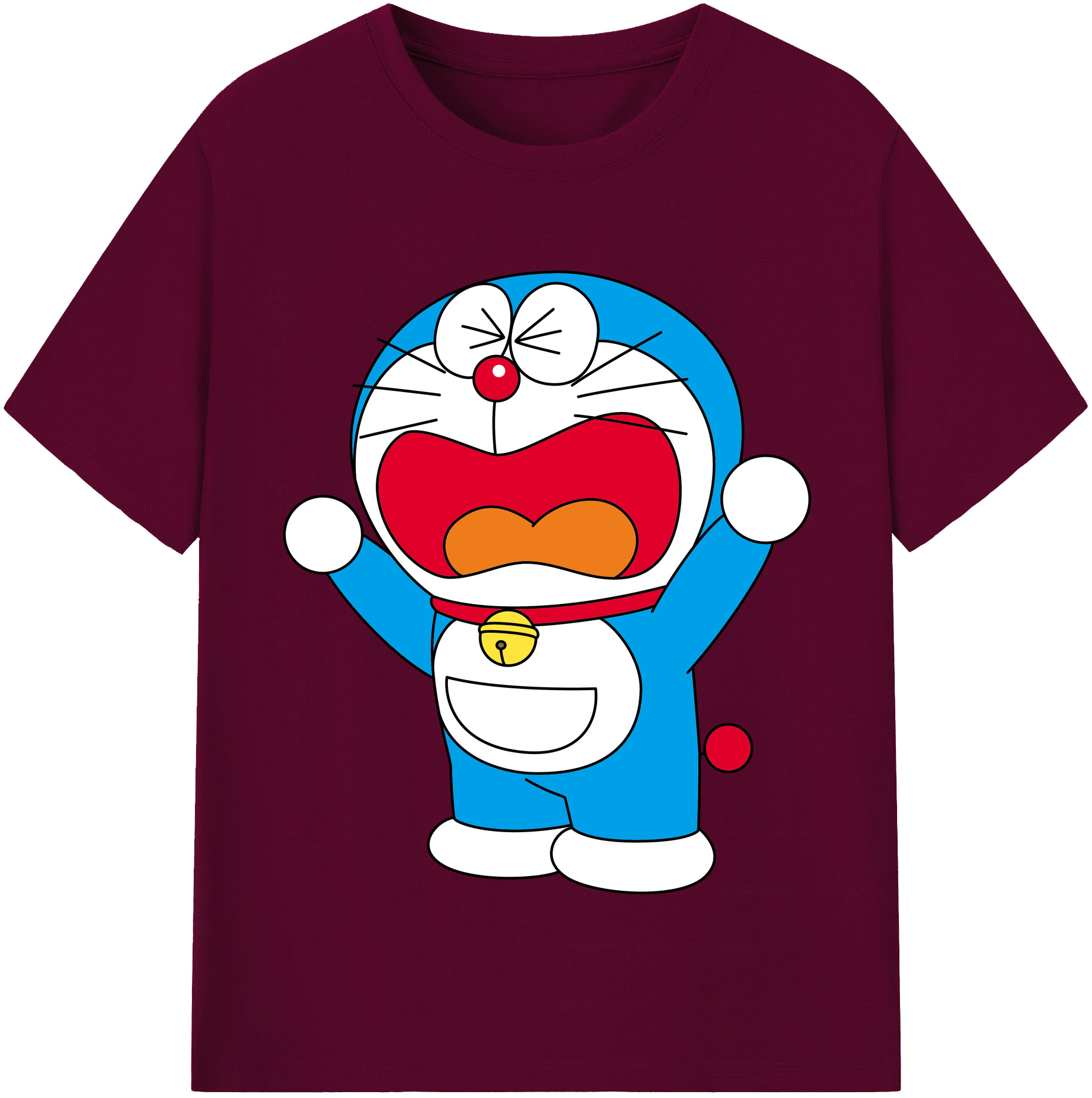 （画像用） ドラえもん Doraemon レディースカジュアルプリントTシャツ（綿100％）